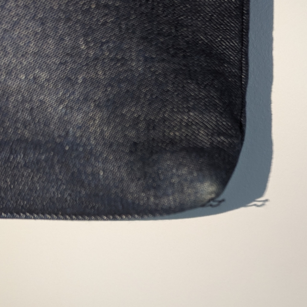 Essential Everyday Distressed Indigo Denim Light Tan Leather Tote Bag - Picture 5 of 6